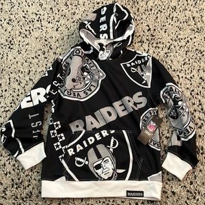 NFL Raiders kids 10-12 hoodie NWT